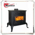 Indoor cast iron wood stove