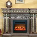 WOODEN FIREPLACE MANTEL