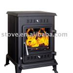 real fire wood burning stove with water jacket