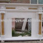 stone carving marble fireplace-SYAK-044