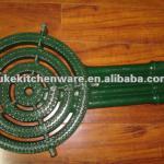 green cast iron gas stove