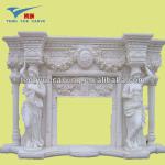 high quality carving marble fireplace