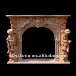 High Quality Natural Marble Fireplace Mantel-CHY-FS187