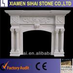 White marble fireplaces