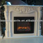 electric fireplace marble top