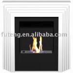 White bio Ethanol Fireplace