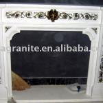 marble fireplace integrate with brozen