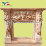 home decorative natural stone fireplaces,fireplace mantel(FPS702)