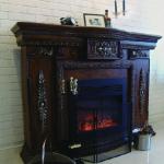 FP052 Antique fireplace wood outdoor/indoor fireplace