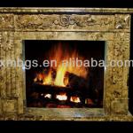 Light Emperador fireplaces, marble mantels, marble fireplaces
