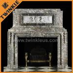 Stone Fireplace Mantel Surround with Relief