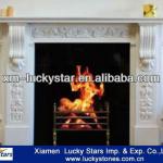Indoor Decorative Cheap Antique Carved Marble Fireplace