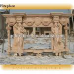 Great hand carved lowes fireplace mantels, limestone marble electric fireplace
