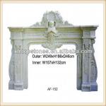 White carving marble fireplace