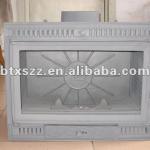 burning wood high quality different design of cast iron fireplace