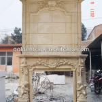 Best Selling Over Mantel Marble Fireplace Sculpture OEM Manufacturer