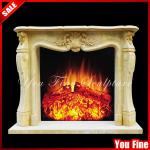 Classical french style marble fireplace mantel