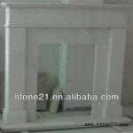 elegant white granite slab fireplace /fireplaces-granite078