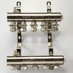 Polishing and chrome plated brass water manifold
