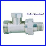 Forged brass straight radiator valve