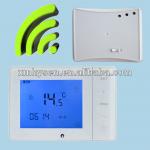 Electronic wireless thermostat with LCD touch screen