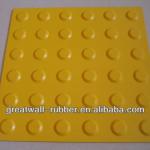 Rubber and PVC tactile tile for blindman