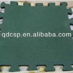 Golden supplier interlock gym rubber flooring / crossfit rubber tile