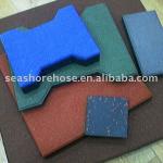 colorful rubber play tile