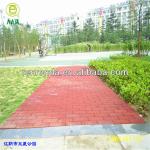 Recycled rubber paving bricks