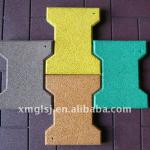 Bone Shape Rubber Paver Tile