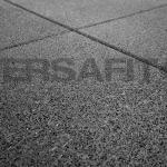 VersaFit Rubber Flooring Tile - Black - 1m x 1m x 15mm