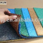 Colourful EPDM 10mm rubber tile for gym,garden