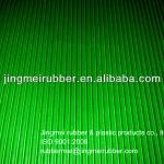 green fine ribbed rubber floor