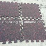 Interlocking Rubber Flooring Tile , Interlocking Rubber Tile, High Quality Interlocking Rubber Tile, Gym Room Rubber Tile