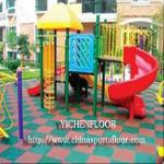 red color Rubber sheet playground/gym/garage floor mat/granulated rubber mat flooring