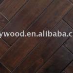 Dark Color American Walnut Heringbone Wood Flooring With Manual Hand-scraped