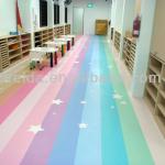 PVC vinyl flooring roll/kindergarten/unique vinyl flooring