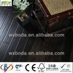 Eco-friendly antique style matt finishing 12mm T&amp;G handscraped strand woven bamboo flooring