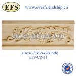 hand carving wood decorative wall molding(EFS-CZ-31)
