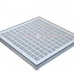 Aluminum perforated raised floor