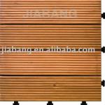 Fir wooden outdoor flooring tiles with PE base-S4P3030PH