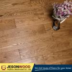 Pre-finished Oak solid flooring (Creamy Color/Flat)