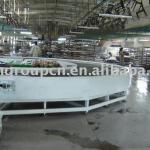 big steel turning belt conveyor system for flooring making