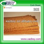 Bulletin board cork sheet material with natural cork for multipurpose