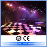 white and black color portable dance floor in promotion