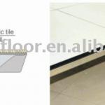 raised floor with ceramic finish