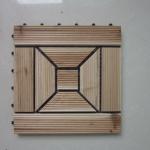 Wooden Interlocking Outdoor Decks / Decking Tiles