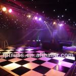 portable black &amp; white dance floor for wedding party from China factory