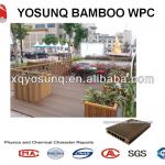 solid wpc decking, DB14025, bamboo plastic composite product,superior construction material,environmental friendly