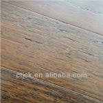 Multilayer laminated flooring with brushed surface